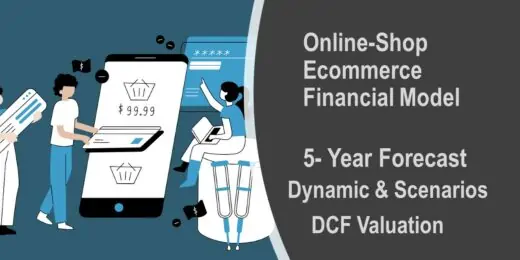 Online Shop Ecommerce Startup Financial Model & DCF Valuation
