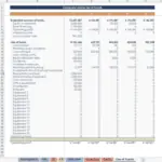 Financial Projection of Company Fund Usage | eFinancialModels Detailed financial model illustrating use of funds, including sources and expenses.