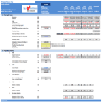Sea Fly Valuation Template Overview | eFinancialModels Financial model summarizing Free Cash Flows and Feasibility Metrics for valuation analysis.