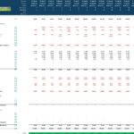 Liquidity projection showing monthly cash flows for XYZ Ltd in EUR.