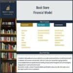 Book Store Financial Model Overview | eFinancialModels Table of contents for a Book Store Financial Model, including setup and year 1 reports.
