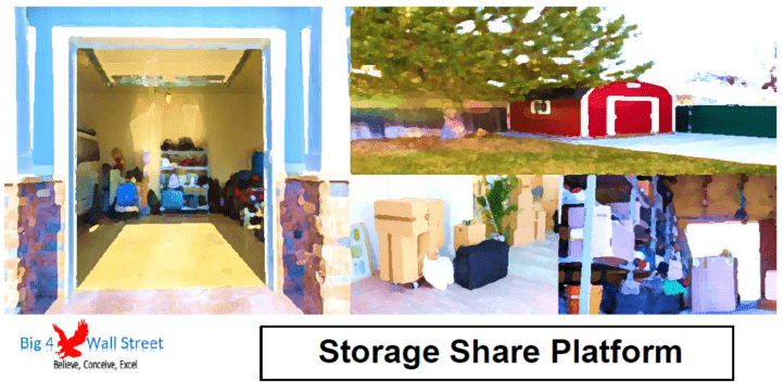 Storage Share Platform Overview | eFinancialModels Visual representation of a storage share platform with various storage items and spaces.