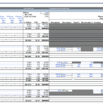 Operating statement displaying rental income, expenses, and financial projections for property assessment.