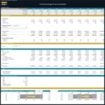 Parking garage financial model showing assumptions and cash flow analysis.
