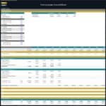 Detailed financial projections and investor returns for a parking garage model.