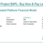 Overview of BNPL Financial Model Components | eFinancialModels Detailed layout of a financial model for a Buy Now & Pay Later platform, including inputs and outputs.