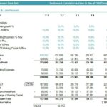 Profit & Loss Forecast for Impairment Loss Test | eFinancialModels Profit & Loss Forecast table showing revenue, expenses, and cash flows over five years.