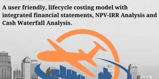 Air Taxi – Build and Operate Business Plan Model with 3 Statements and Valuation