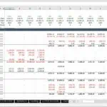 Detailed Cash Waterfall Model Overview | eFinancialModels Cash Waterfall financial model showing collections, costs, and cash flow before funding.
