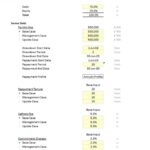 Funding Assumptions Snapshot for Financial Modeling | eFinancialModels Funding assumptions showing debt, equity, and repayment details in a financial model.