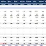 Pro Forma Cash Flow Statement Overview | eFinancialModels Pro forma cash flow statement showing monthly cash flow projections by activity.