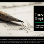 SaaS Financial Model Template Cover Design | eFinancialModels Cover image for SaaS financial model template with key details displayed.