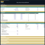 Shoe Store Financial Model - Customer Assumptions | eFinancialModels Customer assumptions including operating hours and conversion rates for a shoe store model.