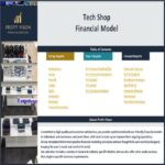 Table of contents for the Tech Shop Financial Model
