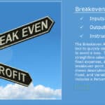 Breakeven Analysis Template Overview | eFinancialModels Breakeven Analysis template showcasing profit, loss, and sales statistics.
