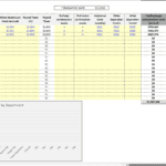 Cost Savings Calculator and Annualized Savings Report | eFinancialModels Cost savings calculator with annualized savings visual for different departments.