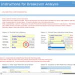 Breakeven Analysis Input Instructions | eFinancialModels Instructions for data entry in breakeven analysis Excel model