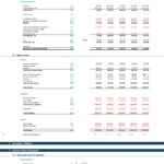 Copperfield M&A Financial Model Output Overview | eFinancialModels Detailed financial model outputs including income statement and balance sheet projections.