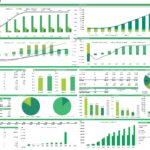 Financial model summary displaying revenue, EBITDA, cash flow forecasts, and valuation metrics for an IT service provider.