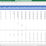 Pro forma cash flow analysis showing rental income for various properties over several months.