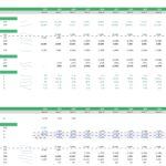 Debt schedule summary detailing financial obligations for a childcare center from 2022 to 2032.