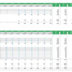 Detailed financial table showing direct costs and operating expenses for a childcare center.