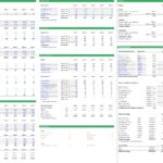 Financial model showing childcare center costs, revenue projections, and staffing details for multiple years.