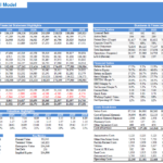 General Hospital Financial Model Overview 2023-2030 | eFinancialModels Financial model displaying hospital revenue, EBITDA, and balances from 2023 to 2030.