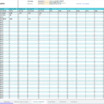 Inventory Balance by SKU Template in Excel | eFinancialModels Inventory balance template showing SKU costs and quantities across locations.