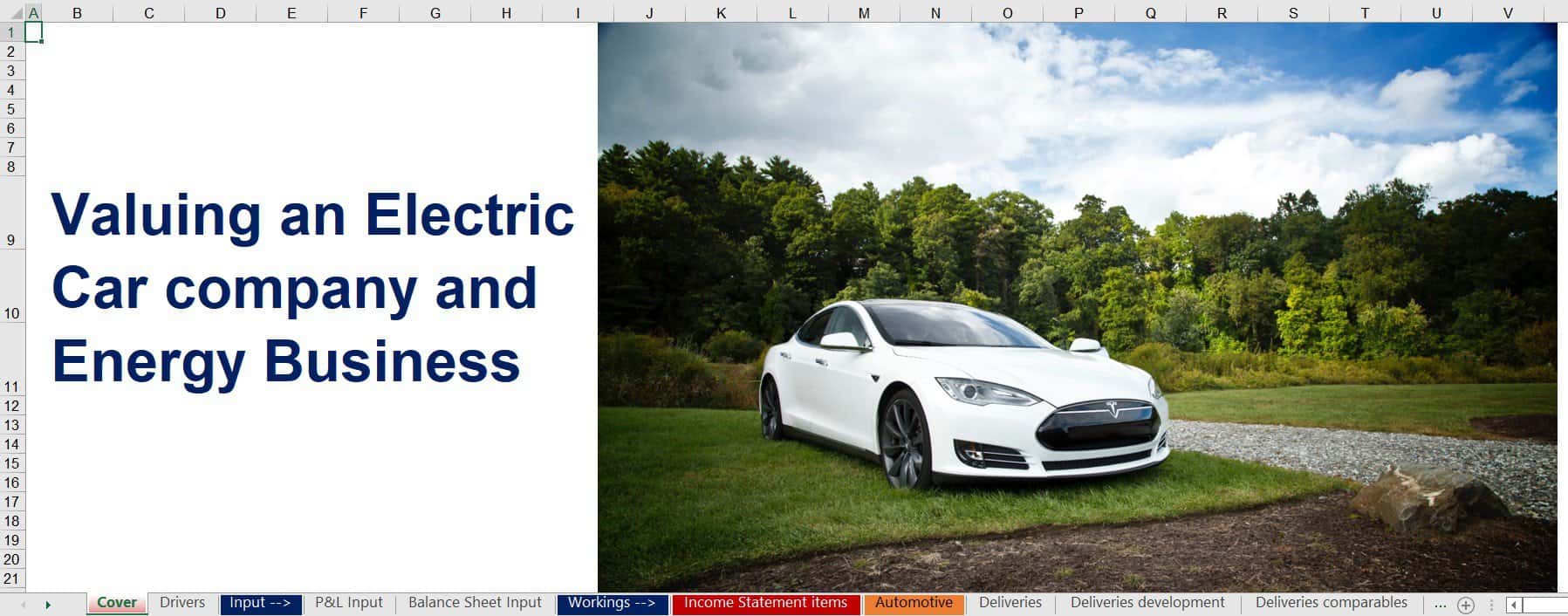Electric Car Company Financial Model eFinancialModels