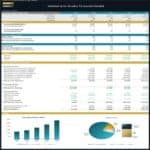 Annual Direct Cash Flow Analysis for Martial Arts Studio | eFinancialModels Direct cash flow statement for martial arts studio with charts and key financial metrics