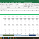 Income statement detailing revenue, costs, and profit margins for financial forecasting analysis.