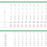 Financial ratio table for Green Hydrogen, outlining metrics from 2023 to 2034.