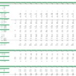 Financial model for green hydrogen production, including capacity and revenue projections by year.