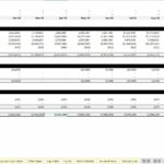 Cash flow statement showing monthly cash movement for Construction Co, LLC across 2023.
