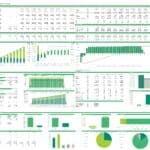 Financial summary chart displaying P&L, cash flows, and investment insights for blue hydrogen.