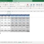 Cash flow statement in Excel displaying projected and actual cash flows from FY 2018 to FY 2027.