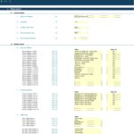 Setup inputs for ABC Hair & Beauty Ltd financial projection model.
