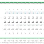 Financial model for ethanol production volumes and pricing from 2023 to 2038.
