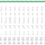 Detailed financial ratios chart for biodiesel plant profitability analysis over 15 years.