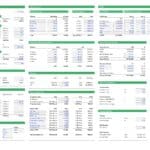 Financial model detailing production capacity, revenues, and expenses for oilseed processing.