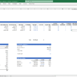Financial model showcasing project timelines, costs, and construction financing for real estate development.