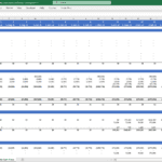 Pro forma cash flow analysis for a real estate investment fund, showing revenues and costs.