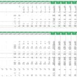 Monthly cash flow and forecast table for Airbnb's financial model