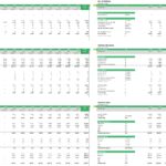 Detailed Excel model showing gasoline sales and vehicle allocation forecasts for 2018-2024.
