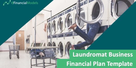 Laundromat environment with financial planning template title