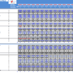 Financial model template with forecasts for income statement and balance sheet of a private school.