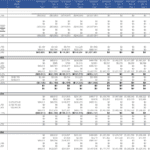 Monthly cash flow waterfall model showing net cash flows and distributions.