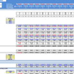 Detailed financial model showing cash flows, EBITDA margin, and enterprise value.