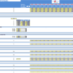 Financial model template for coding bootcamp including investment costs and asset details.